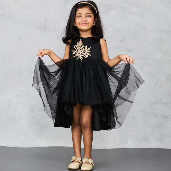 Kid Couture feathered ballgown