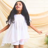 Crinkle Cotton Woven Half Sleeves Cord set