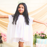 Crinkle Cotton Woven Half Sleeves Cord set