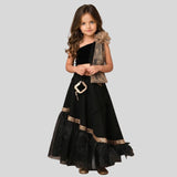 LITTLE VIKINGS BLACK GHAGRA CHOLI