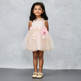 TINY TREADS PEACH DRESS SET