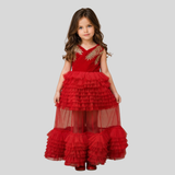 RED DUCHESS PRINCESS GOWN