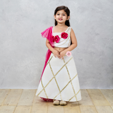 Ethereal Elegance White Neoprene Ghaghra Choli