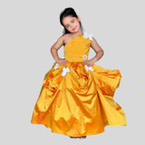 TINYTOTS YELLOW DETAILED GOWN