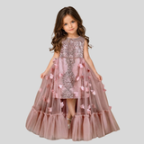 VINTAGE OLD ROSE GOWN.