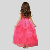 TINY TOTS DRAPED PINK GOWN