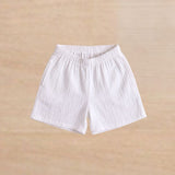 Crinkle Cotton Woven Half Sleeves Cord set