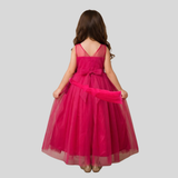 Pink Fairy Gown with Pearls on Chest
