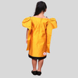 Mustard Yellow Bowie Dress With Stylish Sleeves