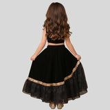 LITTLE VIKINGS BLACK GHAGRA CHOLI