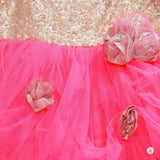 TINY TOTS DRAPED PINK GOWN