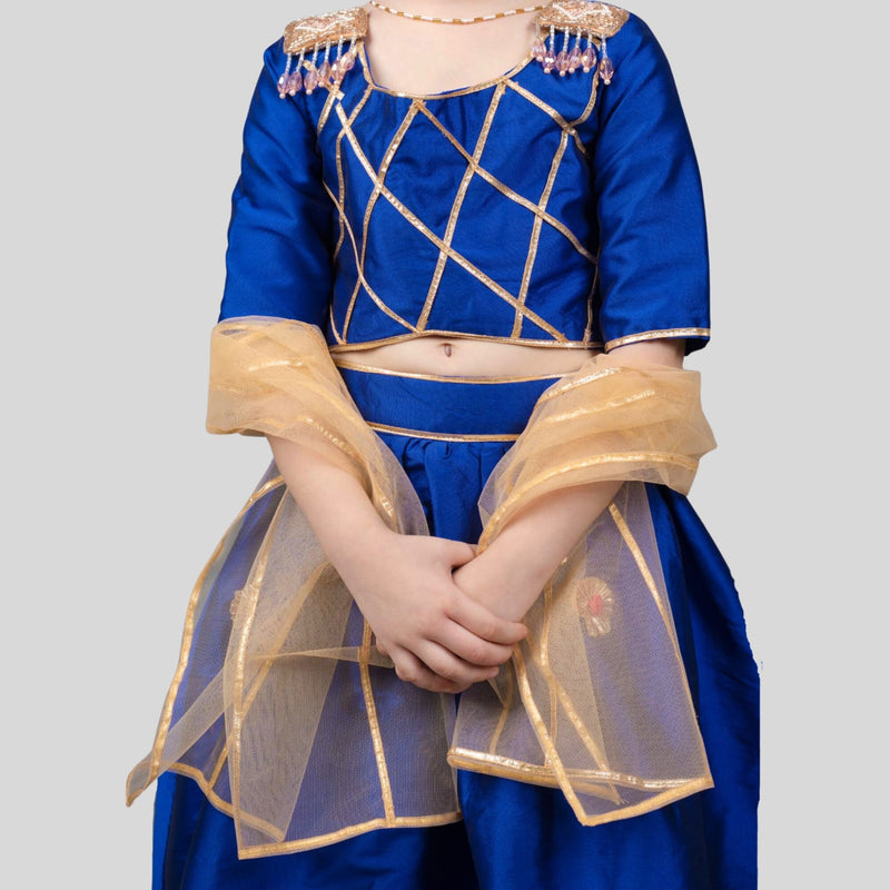 Little Pixie Royal blue ghaghra choli