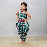 Multicolor Printed Top with Dhoti