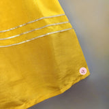 FEARTURING YELLOW LEHENGA CHOLI WITH ATTACHED DUPATTA GOLDEN TASSELS