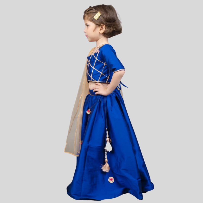 Little Pixie Royal blue ghaghra choli
