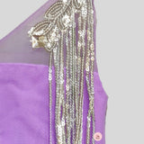 Dazzling Lavender Ruffle Dress