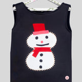 Christmas dress with a snowman