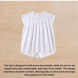 Crinkle Cotton Woven Half Sleeves Cord set