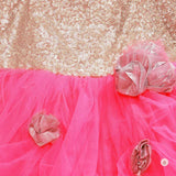 TINY TOTS DRAPED PINK GOWN