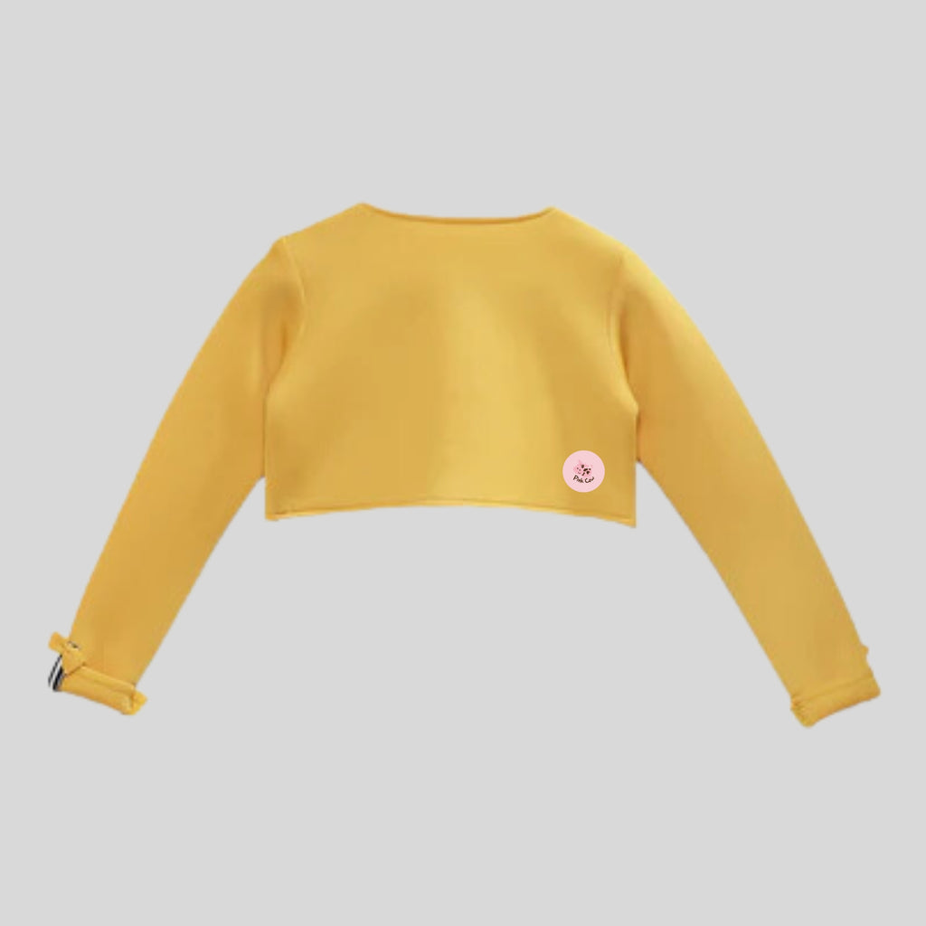 Yellow Short Jacket Shrug – Pinkcow Designs Private Limited