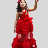 RED DUCHESS PRINCESS GOWN