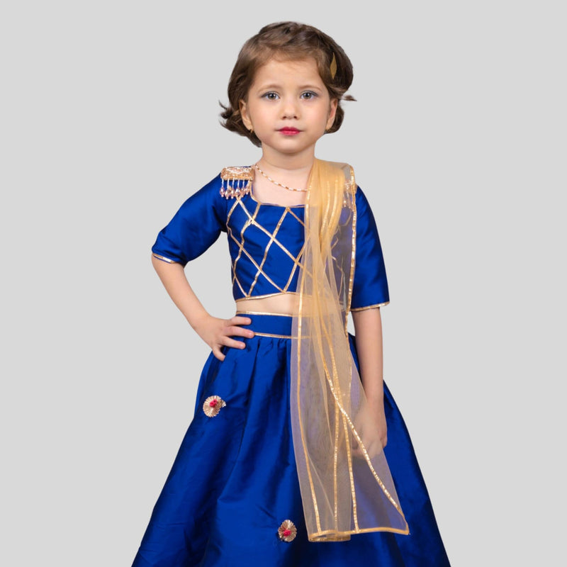 Little Pixie Royal blue ghaghra choli