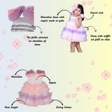 Unicorn Ruffle Sequin Dress