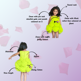Little Vikings Lime Green Dress