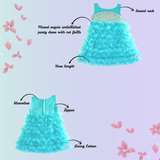 Pooka Pals Blue Frilly Dress