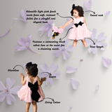 Adorable in blush pink – this bow dress is perfect