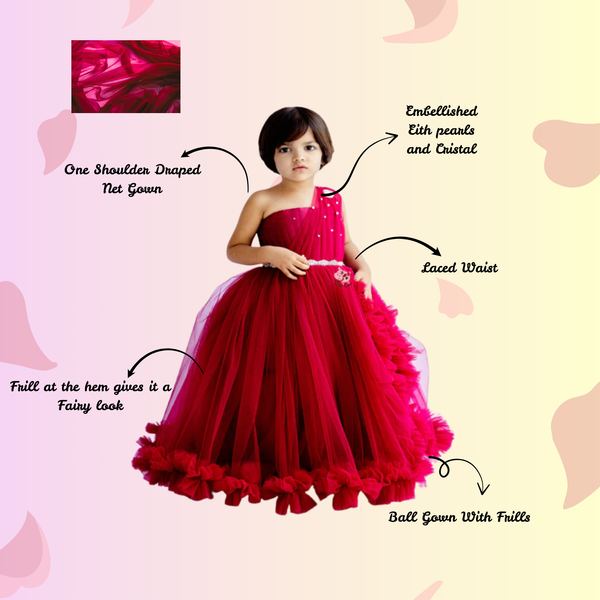 Pooka pals one shoulder gown