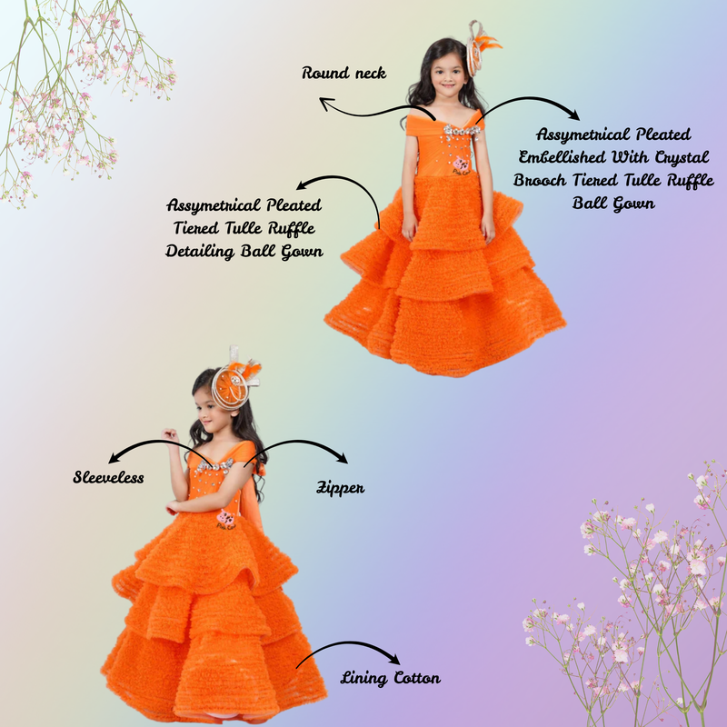 KID COUTURE ASYMETRICAL BALL GOWN