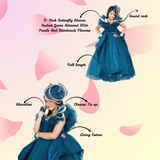 LITTLE VIKINGS RUFFLED GOWN