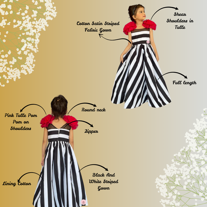 Pooka pals stripes gown