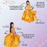TINYTOTS YELLOW DETAILED GOWN
