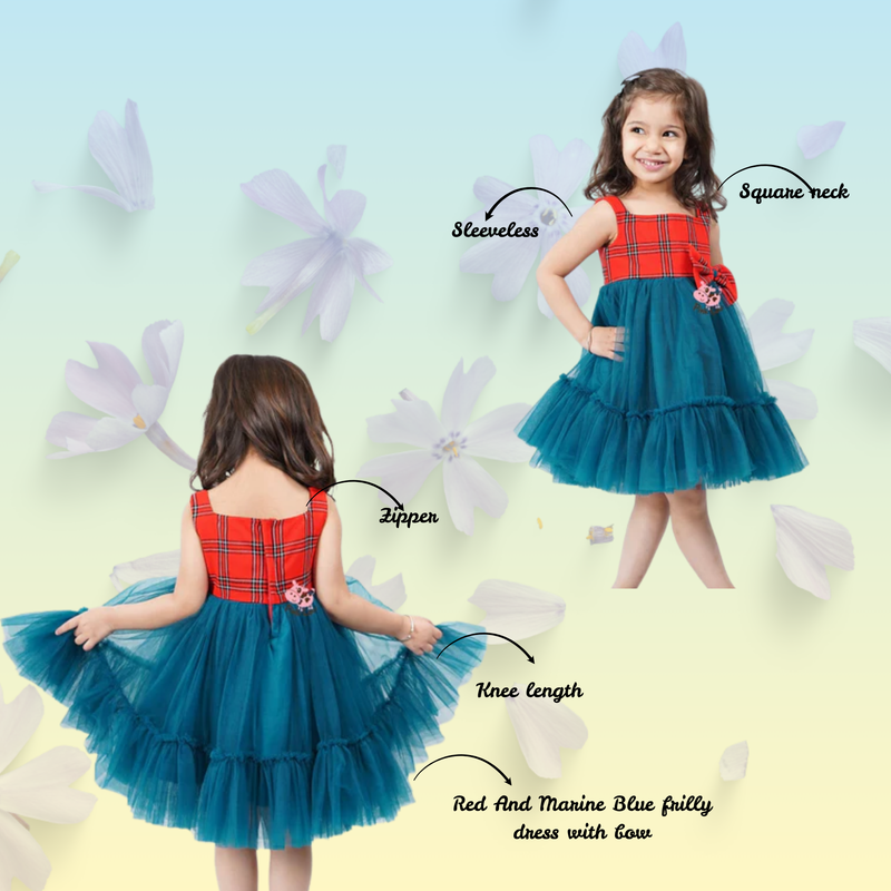 FRILLY CHEKERED DRESS