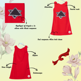 Red star Christmas dress