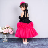 Butterfly Bloom Party Gown – Blush, Yellow & Hot Pink