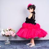 Butterfly Bloom Party Gown – Blush, Yellow & Hot Pink