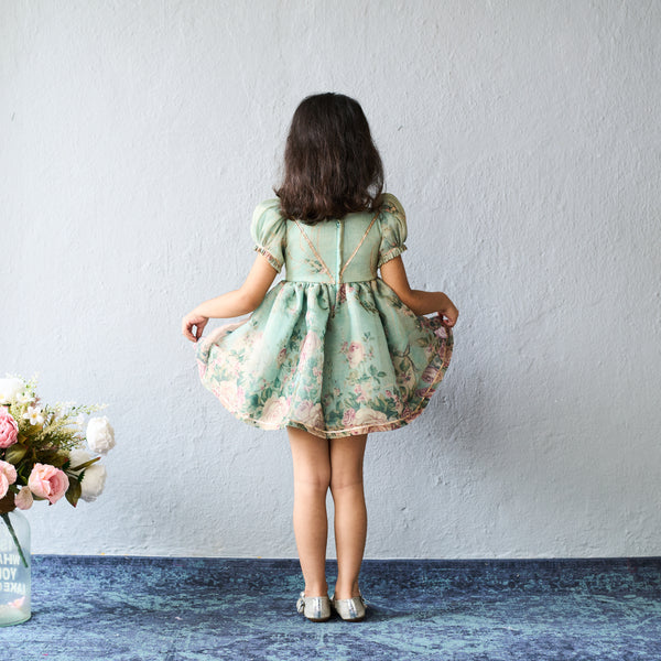 Pretty floral printed frock