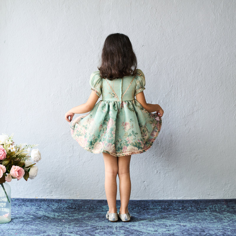 Pretty floral printed frock