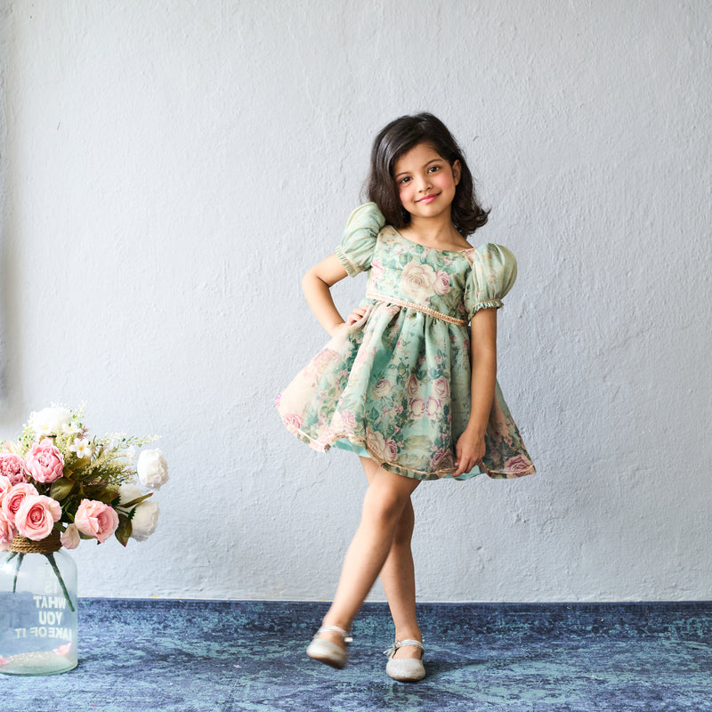 Pretty floral printed frock