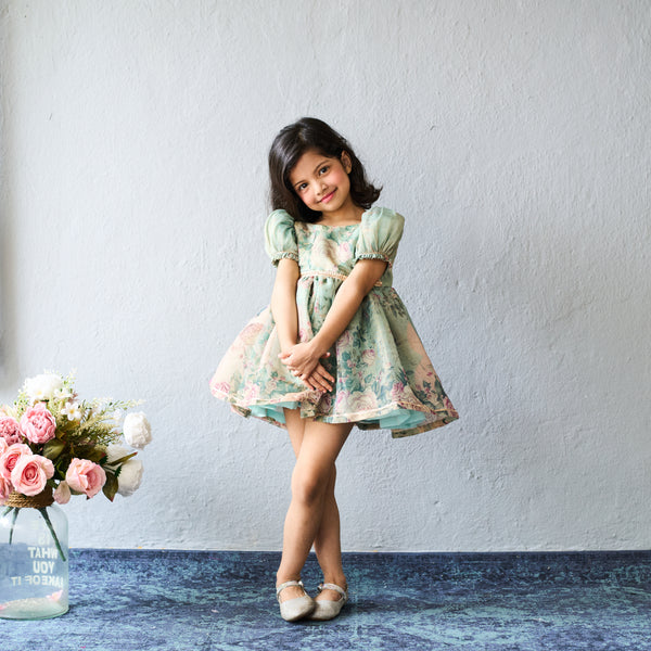 Pretty floral printed frock