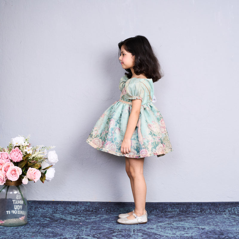 Pretty floral printed frock
