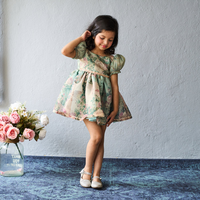 Pretty floral printed frock