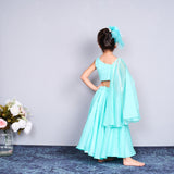 Aqua lehenga set