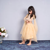 Chic and charming in a golden layered lehenga