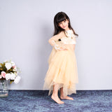Chic and charming in a golden layered lehenga