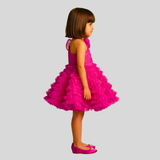 Swrily One Shoulder Frilled Dress