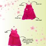 Pink Fairy Gown with Pearls on Chest
